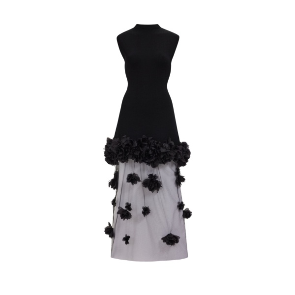Aje Fleura Knit Midi Dress