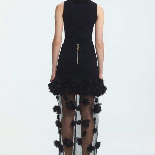 Aje Fleura Knit Midi Skirt