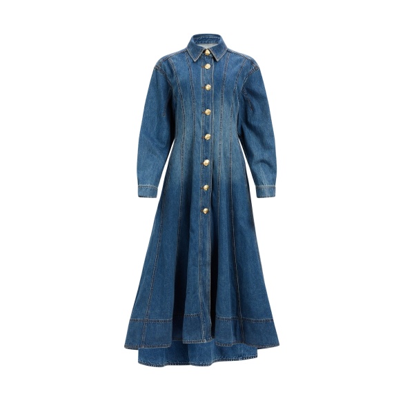 Aje Viva Denim Midi Dress