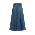 Aje Viva Denim Midi Skirt