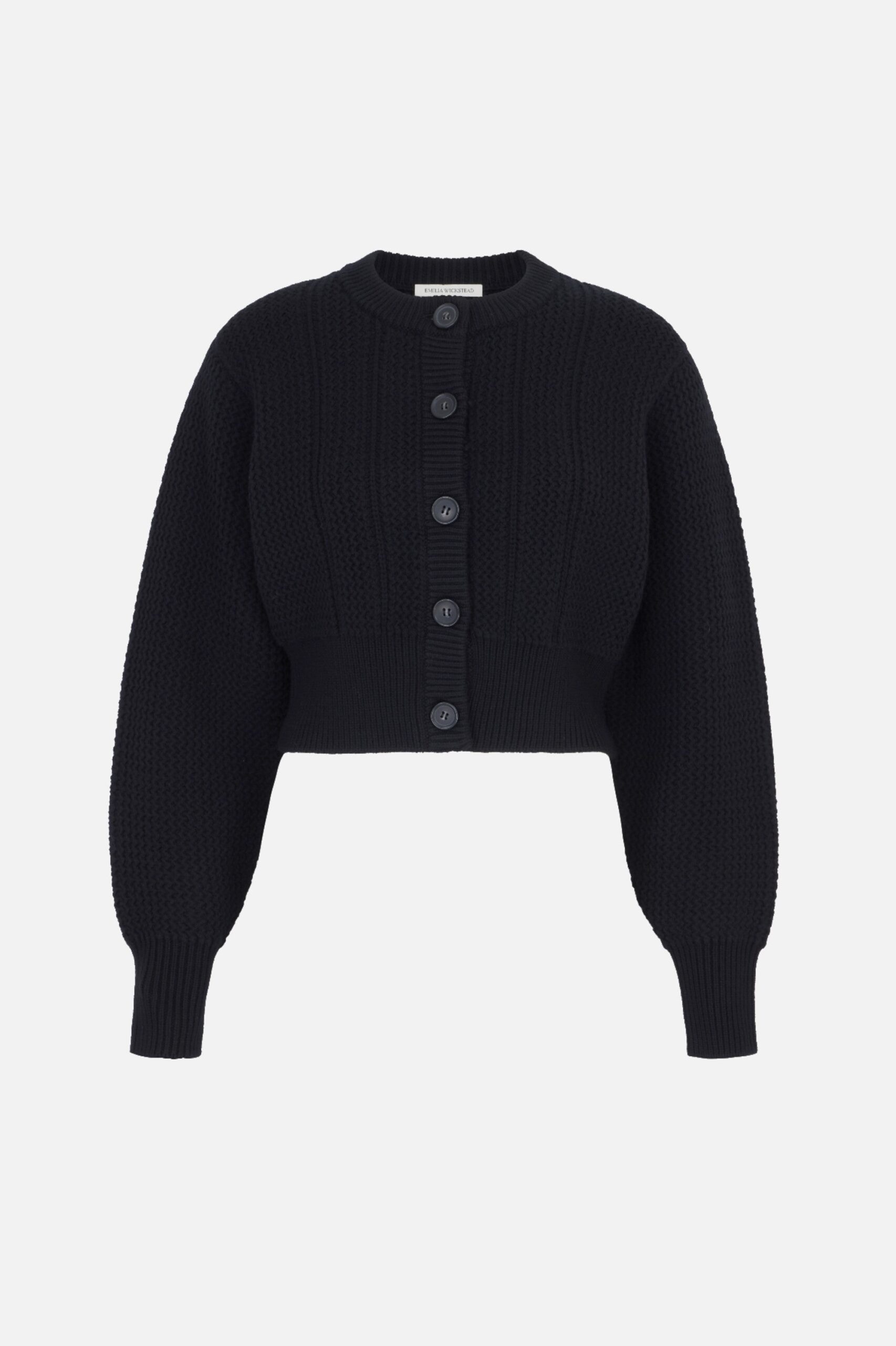 Emilia Wickstead Albert Knit in Black Cashfeel