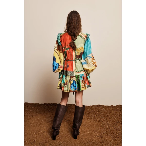 a cotton and silk blend