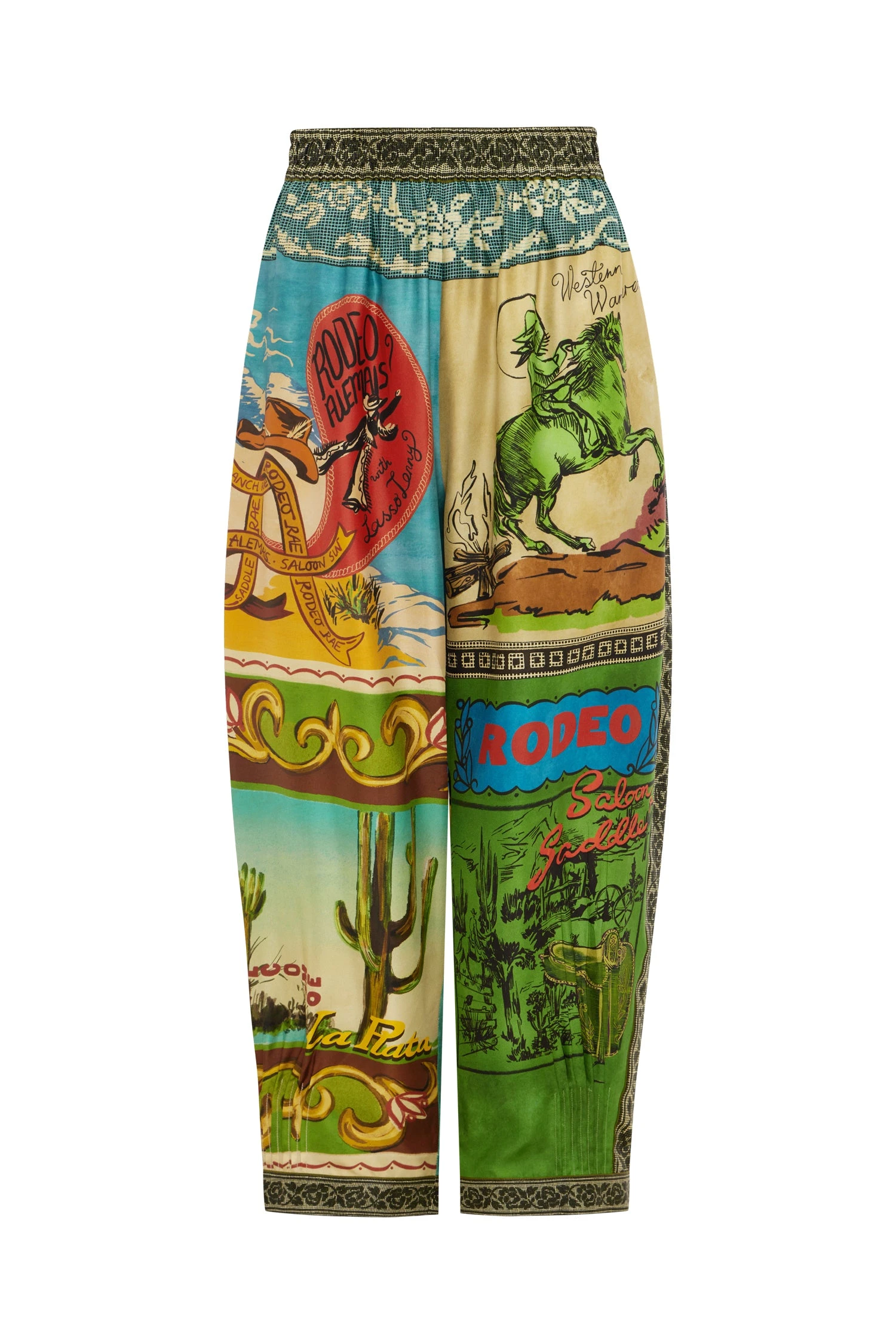 Ace Tapered Silk Pant by Alemais - Pants Alémais Ace Tapered Silk Pant