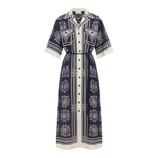 Alémais Banderra Linen Shirtdress