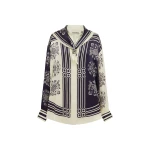Banderra Scarf Silk Shirt by Alemais - Tops Alémais Banderra Scarf Silk Shirt