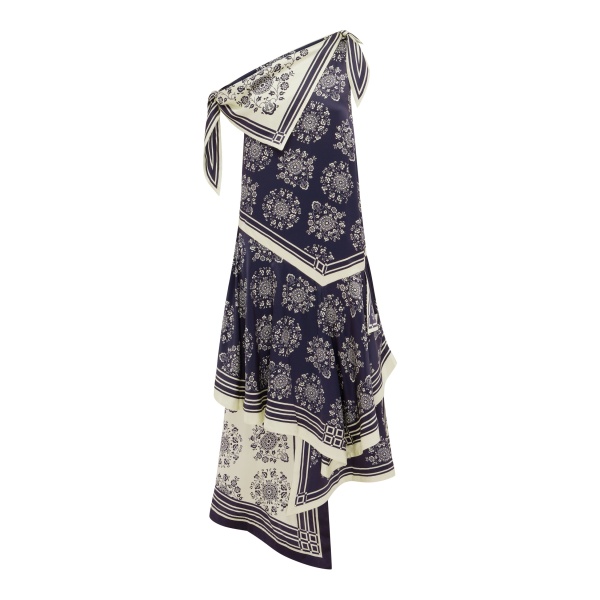 Alémais Banderra Silk Scarf Dress