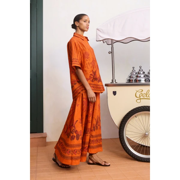 Alémais Orange skirt