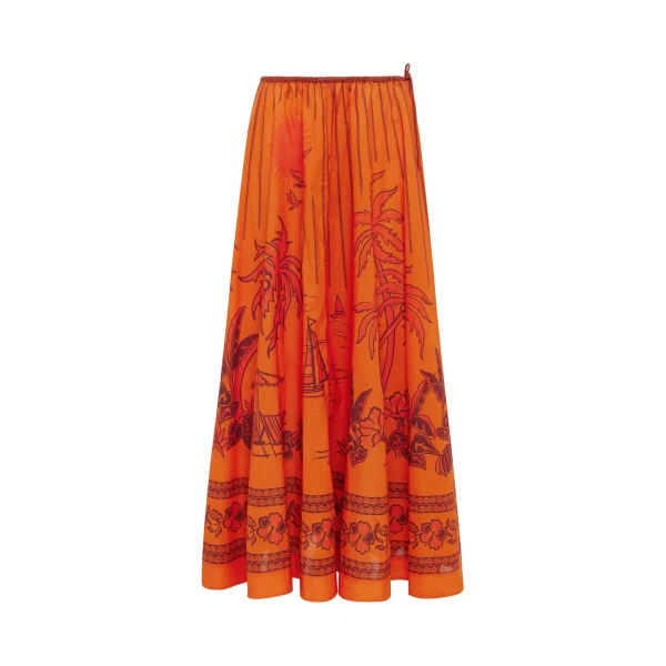 Alémais Boathouse Midi Skirt