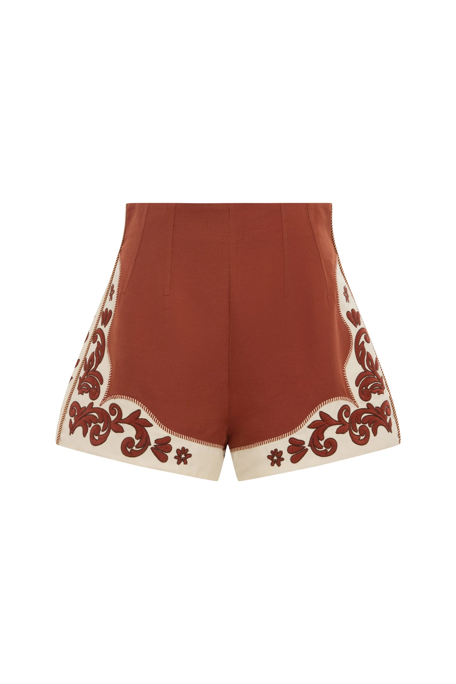 Duke Embroidered Short by Alemais - Shorts Alémais Duke Embroidered Short