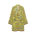 Alémais Fish Sticks Long Sleeve Mini Dress
