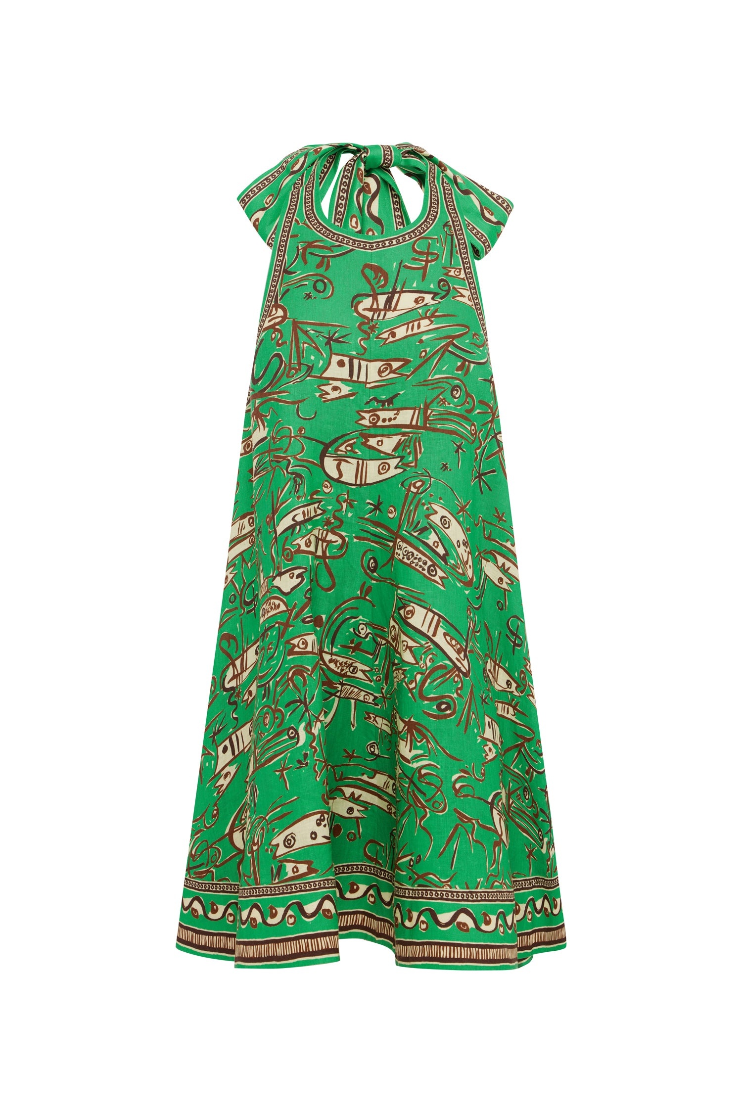 Alémais Fish Sticks Mini Dress