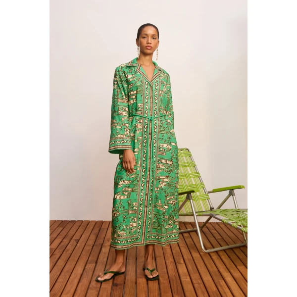 Alémais Fish Sticks Shirtdress