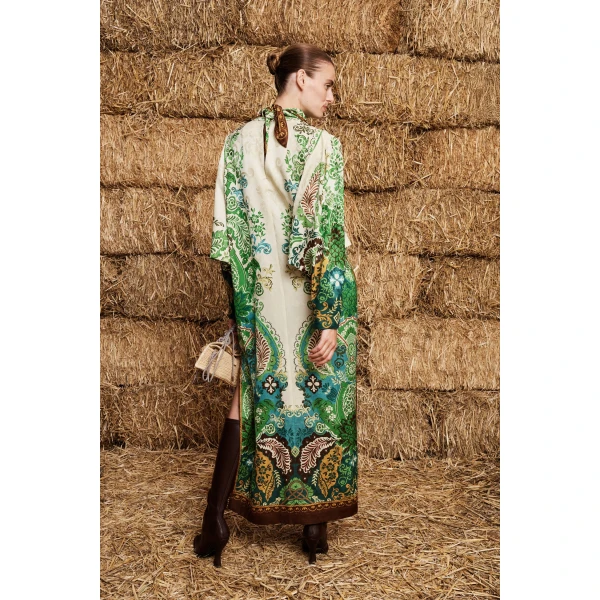 a viscose and wool jacquard