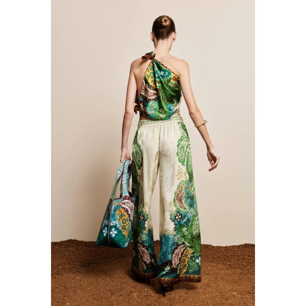 a viscose and wool jacquard