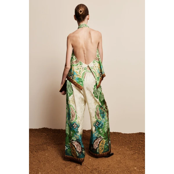 a viscose and wool jacquard