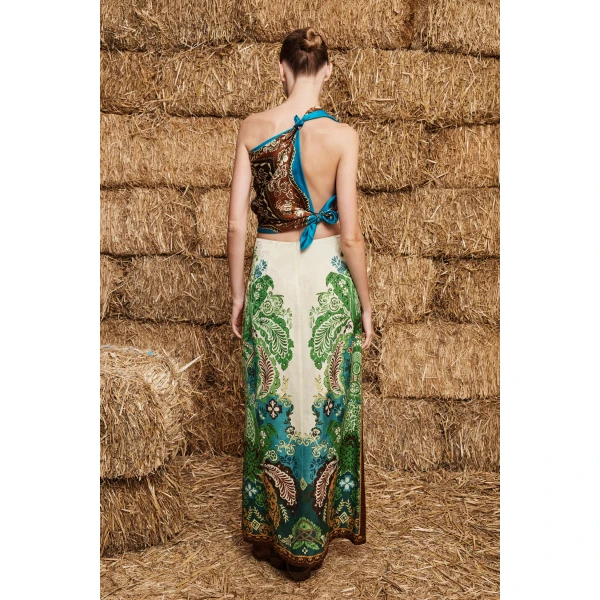a viscose and wool jacquard