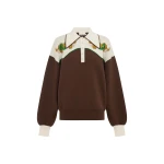 Alémais Lasso Knit Polo Chocolate
