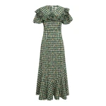 Alémais Outrider Seersucker Midi Dress
