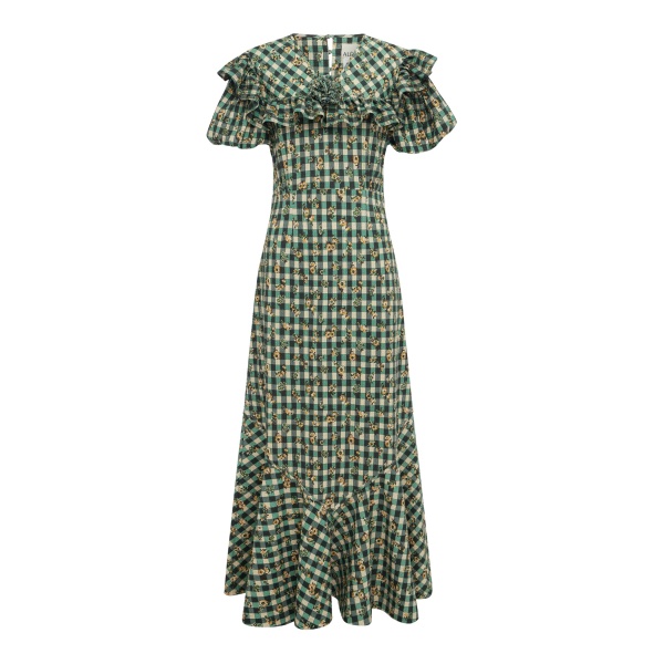 Alémais Outrider Seersucker Midi Dress