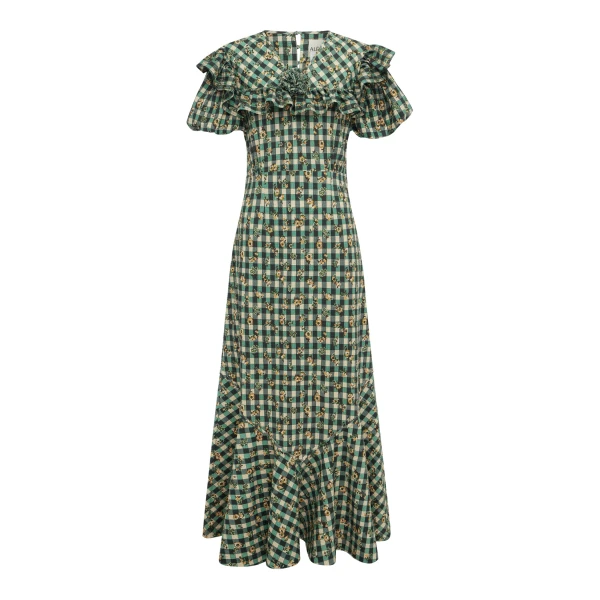 Alémais Outrider Seersucker Midi Dress