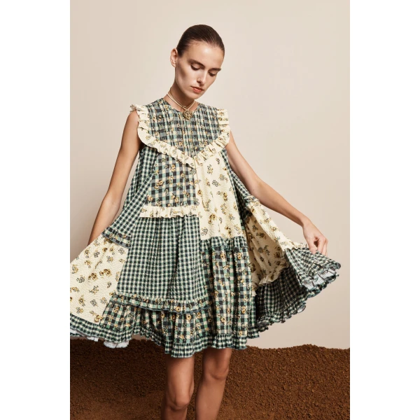 Alémais Outrider Seersucker Mini Dress