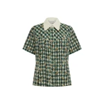 Outrider Seersucker Shirt by Alemais - Tops Alémais Outrider Seersucker Shirt