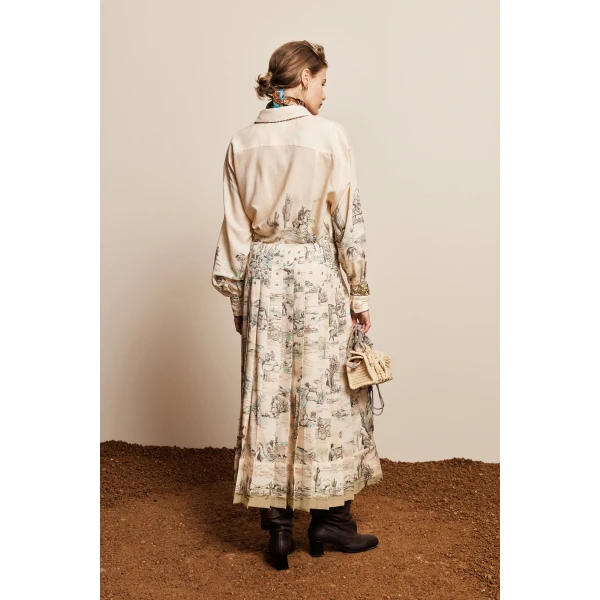 a European linen and viscose blend