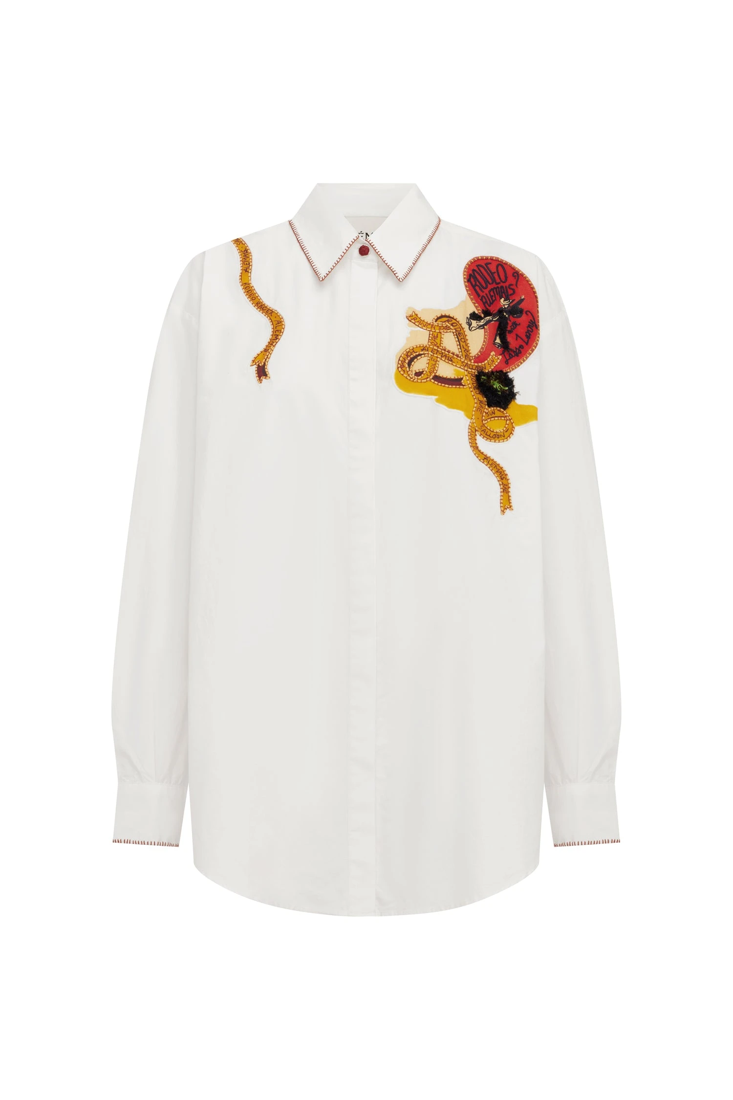 Westwood Embellished Shirt by Alemais - Tops Alémais Westwood Embellished Shirt