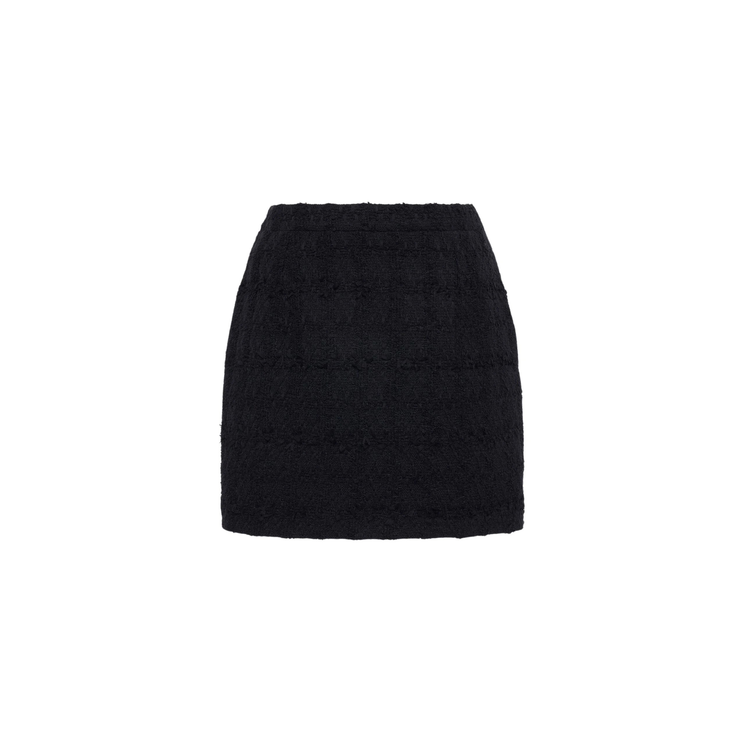 Alessandra-Rich-Check-Tweed-Boucle-Mini-Skirt-in-Black-scaled72780_nobg alessandra rich mini skirt