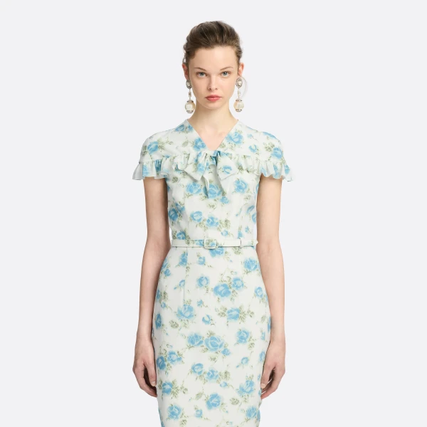 multicolour midi dress