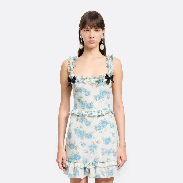 multicolour mini dress