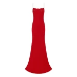 alex perry satin crepe gown
