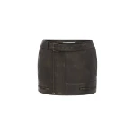 alex perry leather skirt