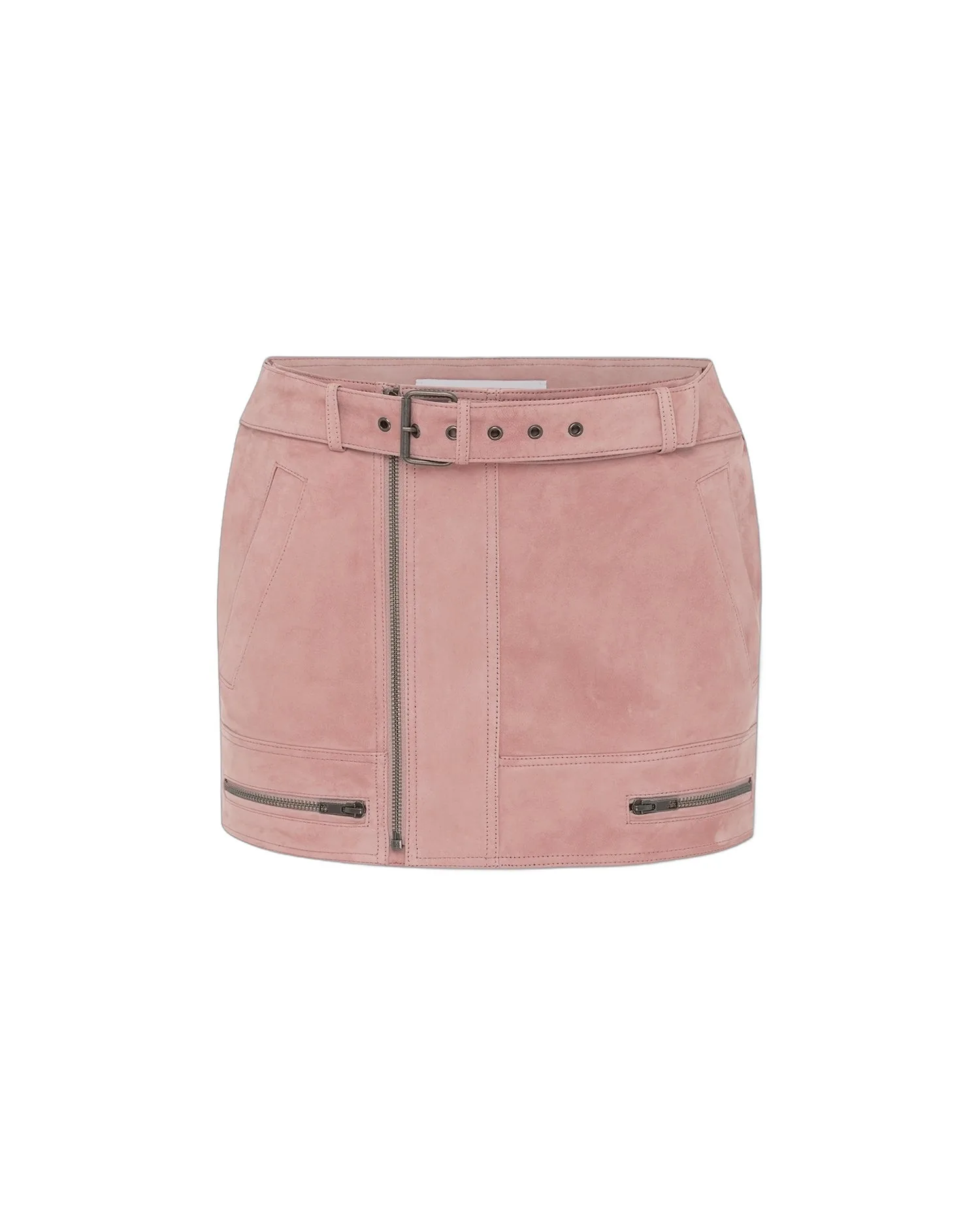 Alex Perry Biker Mini Skirt in Suede alex perry suede skirt