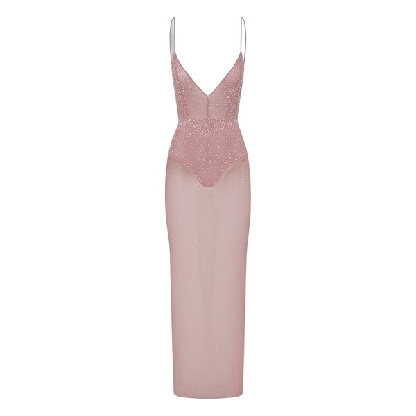 alex perry crystal mesh gown