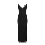 alex perry suede with lace trim mini dress