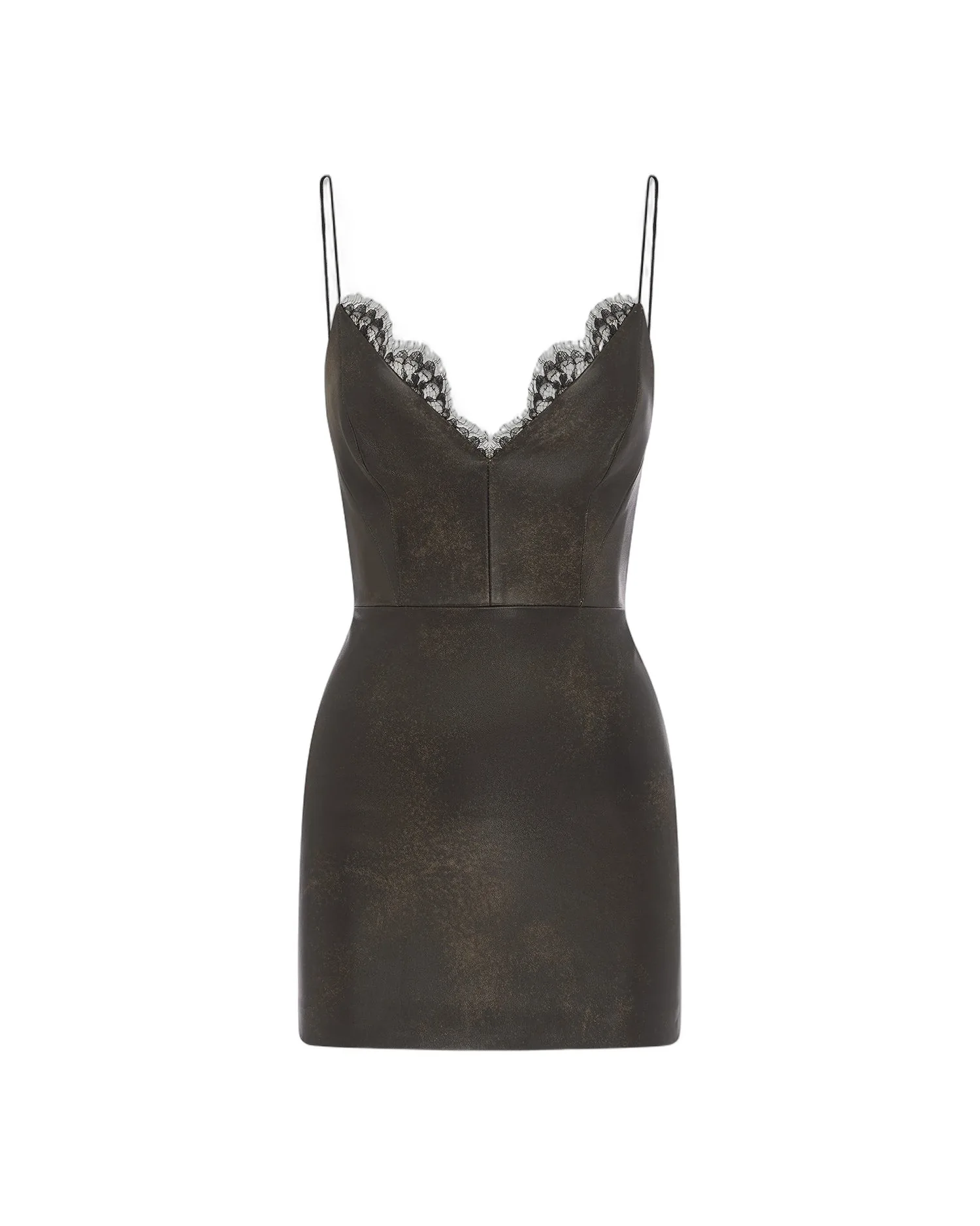 Alex Perry Bikini Mini Dress in Leather alex perry leather mini dress