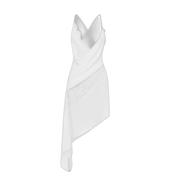 alex perry satin crepe mini dress
