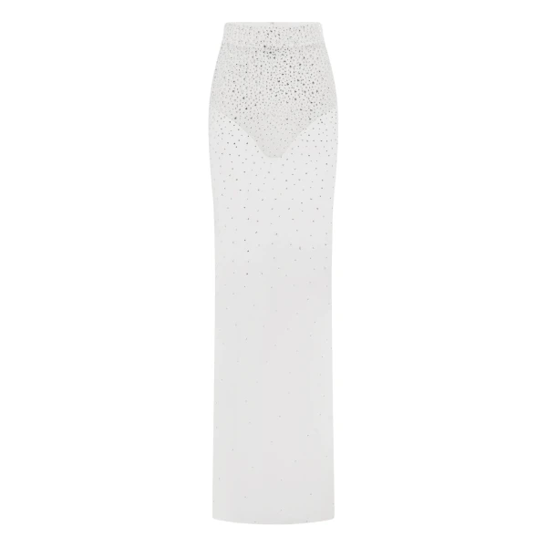 alex perry crystal mesh skirt