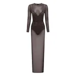 alex perry crystal mesh gown
