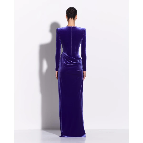 Long Sleeve Drape Column
