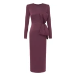 alex perry satin crepe midi dress