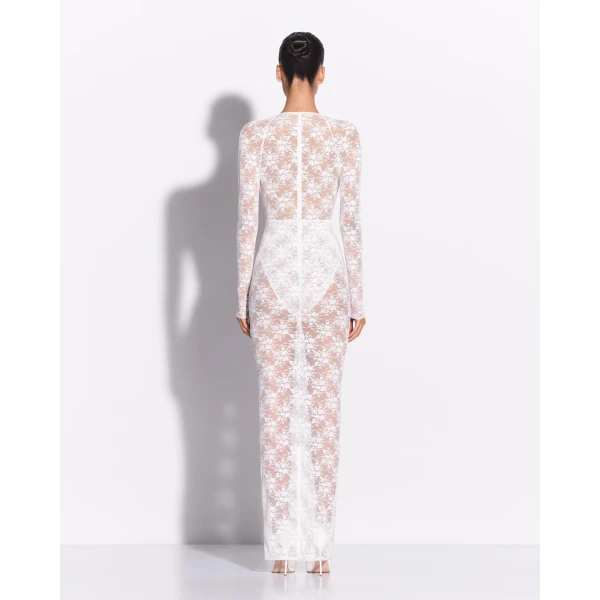 Long Sleeve Halter Column