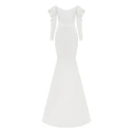 alex perry satin crepe gown
