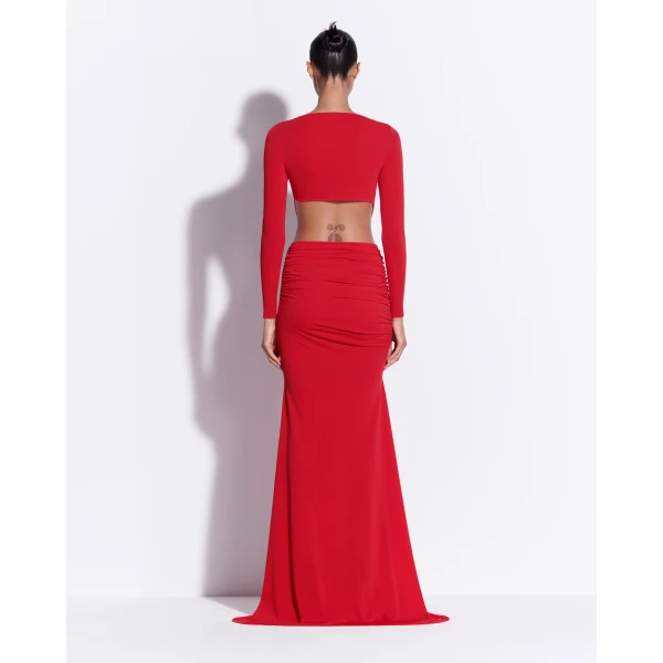 Long Sleeve Twist Gown