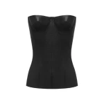 alex perry embossed leather top