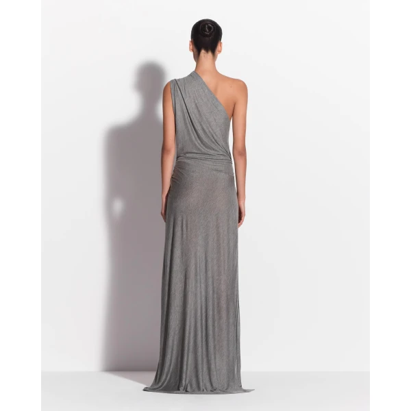 One Shoulder Drape Gown
