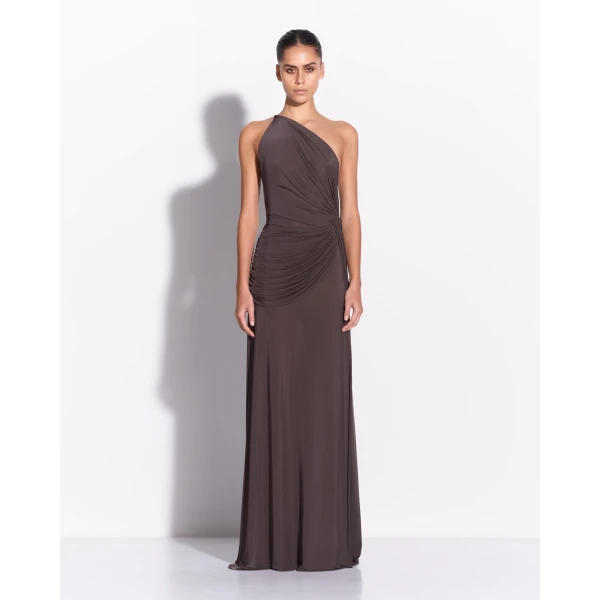 One Shoulder Twist Gown