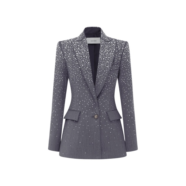 alex perry crystal suiting blazer