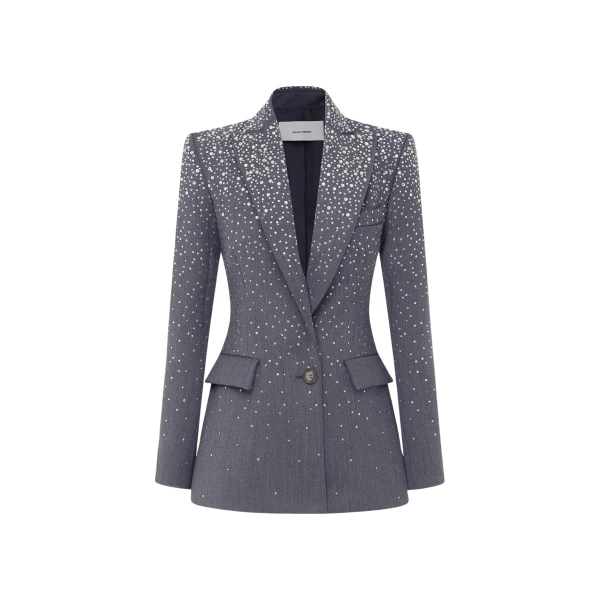 alex perry crystal suiting blazer